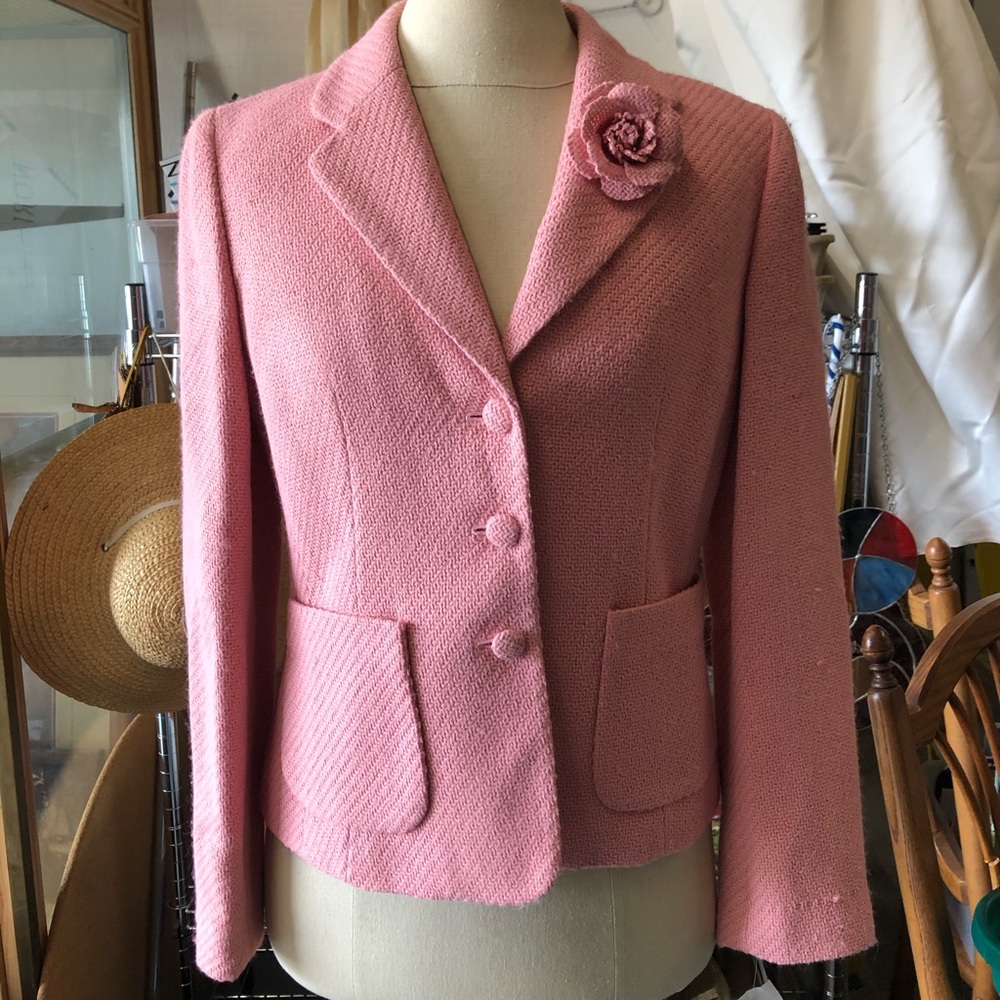 NWT Charter Club Pink Blazer. Size 4